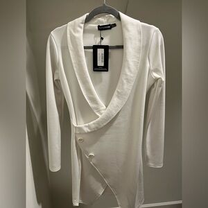 White Wrap Dress